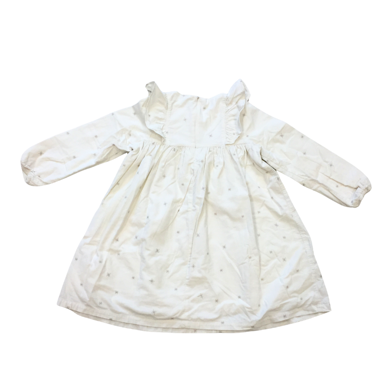 Robe enfant Petit Bateau 10 ans écrue à motifs étoiles
