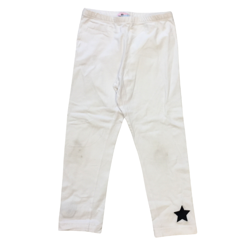 Legging enfant Chiara Ferragni blanc étoile 9 ans