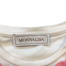 T-shirt manches longues enfant Monnalisa blanc imprimé floral 11 ans