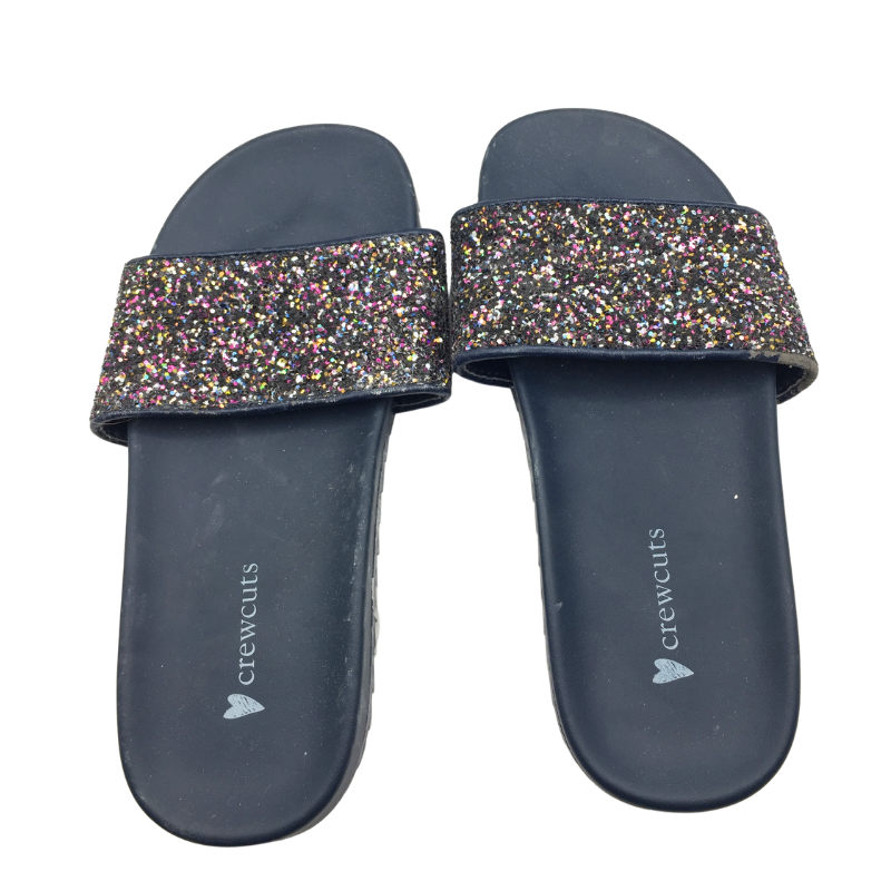 Claquettes enfant Crewcuts noires à paillettes