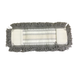 Frange de lavage microfibre grise haute absorption pour balai