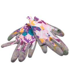 Gants de jardinage colorés avec revêtement antidérapant - Neuf