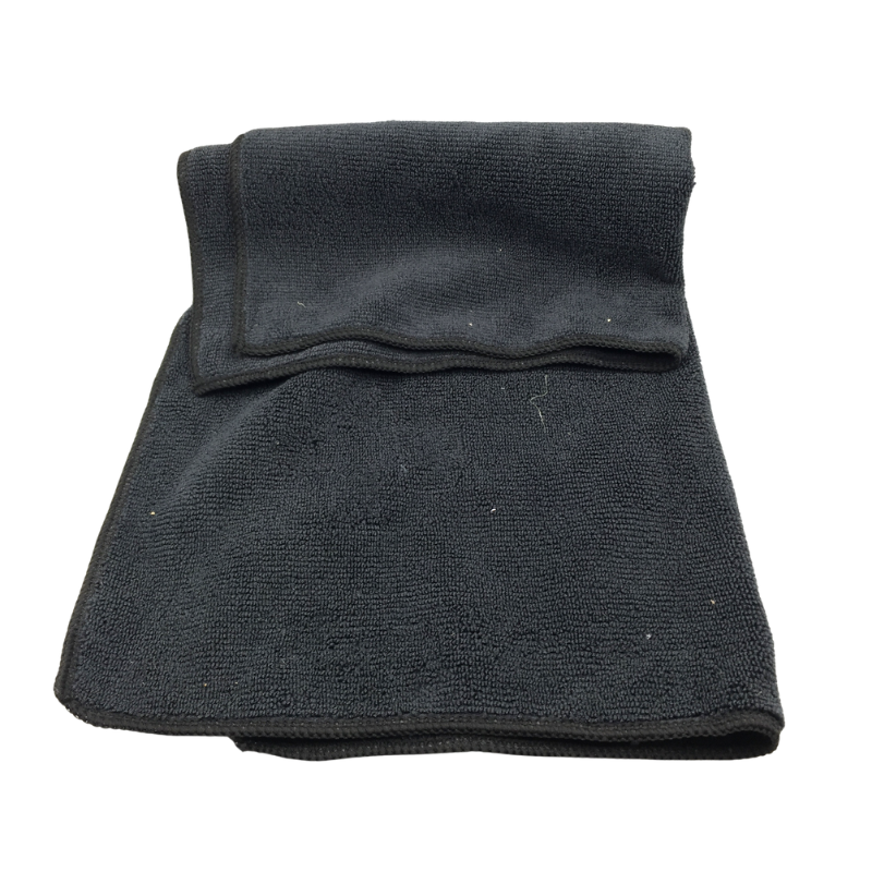 Chiffon microfibre noir multi-usage nettoyage