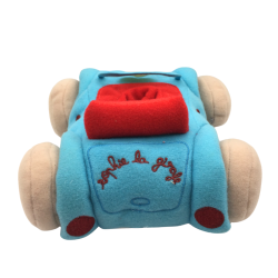 Jouet voiture en tissu bébé avec fonction sonore