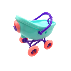 Mini poussette jouet pour poupée colorée