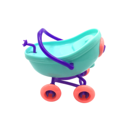 Mini poussette jouet pour poupée colorée