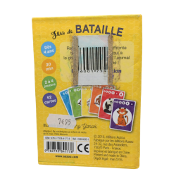 Jeu de bataille enfants animaux du monde
