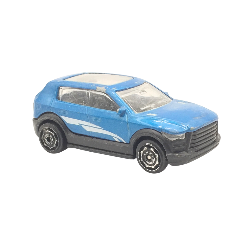 Voiture miniature SUV bleue modèle compact