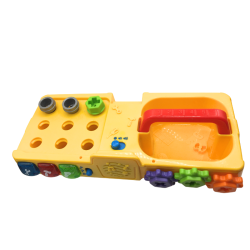 Boîte d’activités bébé multifonction avec formes et engrenages