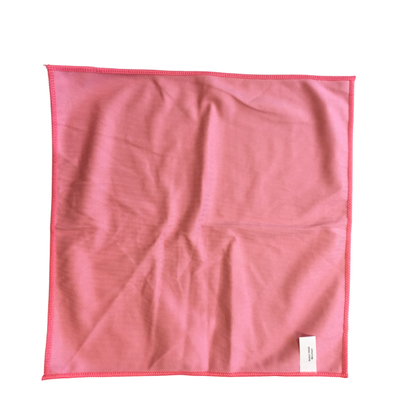 Chiffon microfibre rose multi-usage nettoyage