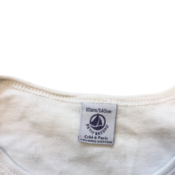 Ensemble pyjama enfant Petit Bateau blanc motifs étoiles 10 ans