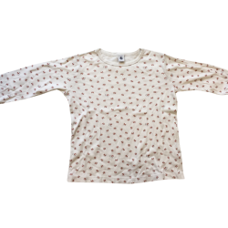 Ensemble pyjama enfant Petit Bateau blanc motifs animaux 10 ans