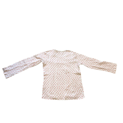 Ensemble pyjama enfant Petit Bateau blanc à pois rouges 12 ans
