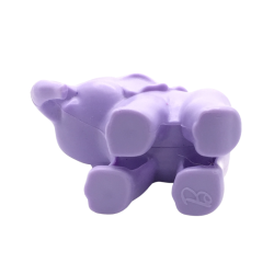 Figurine éléphant violet jouet souple