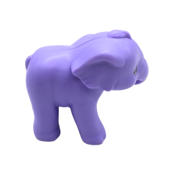 Figurine éléphant violet jouet souple