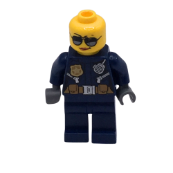 Figurine policier LEGO avec accessoires