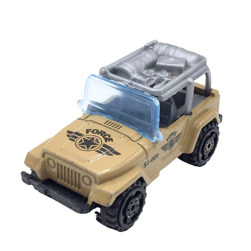 Véhicule tout-terrain miniature Jeep beige