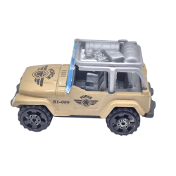 Véhicule tout-terrain miniature Jeep beige