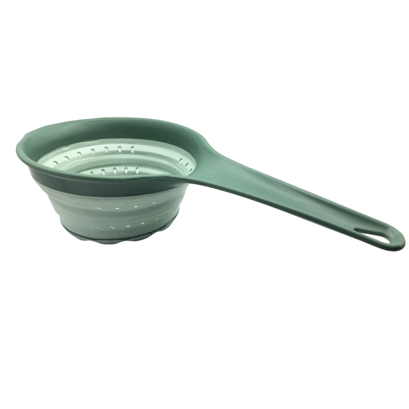 Passoire pliable avec manche en plastique