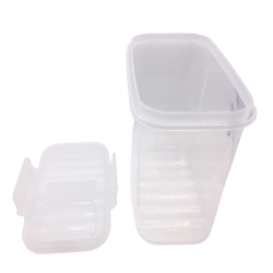 Boîte de conservation plastique avec couvercle doseur