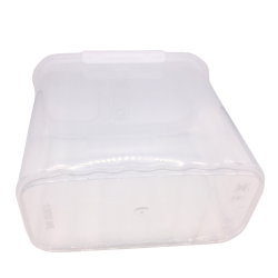 Boîte de conservation plastique avec couvercle doseur