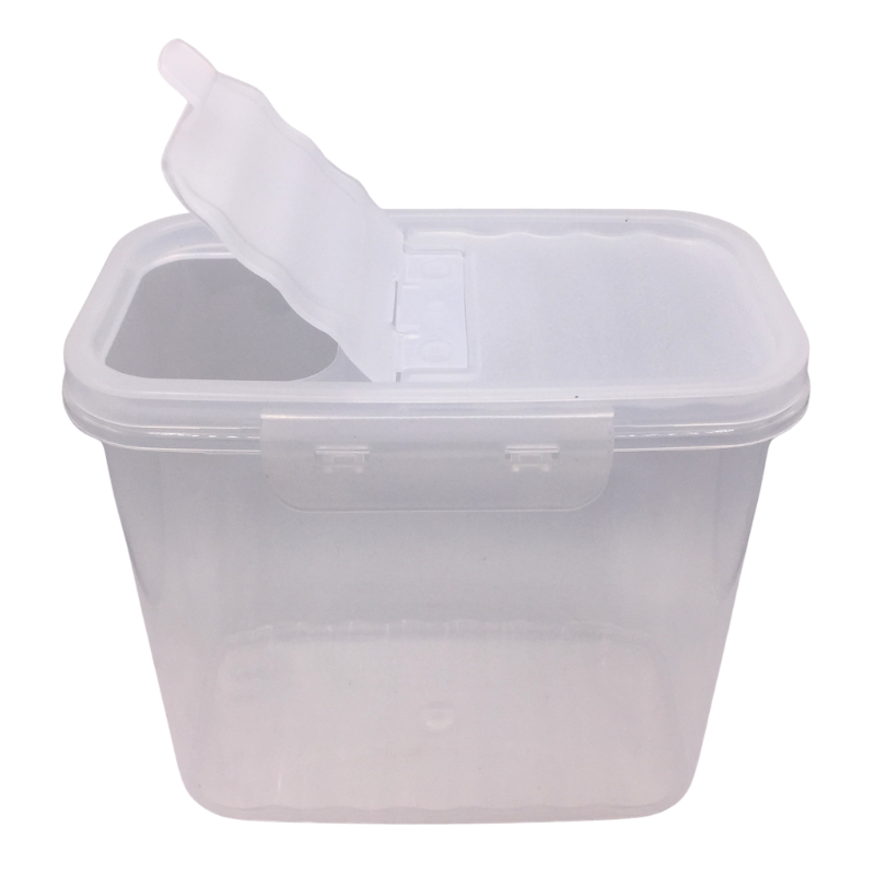 Boîte de conservation plastique avec couvercle doseur