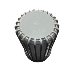 Boîte de conservation cylindrique en plastique avec couvercle