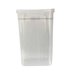 Boîte de rangement en plastique avec couvercle clipsable