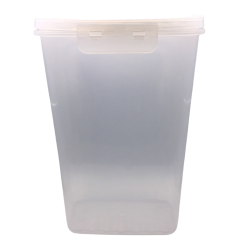 Boîte de rangement en plastique avec couvercle clipsable