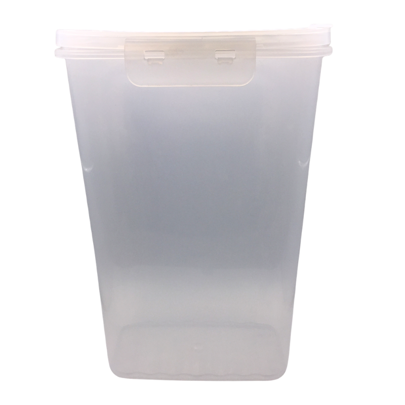 Boîte de rangement en plastique avec couvercle clipsable