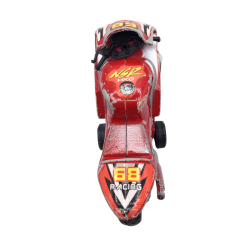 Moto jouet miniature rouge style racing