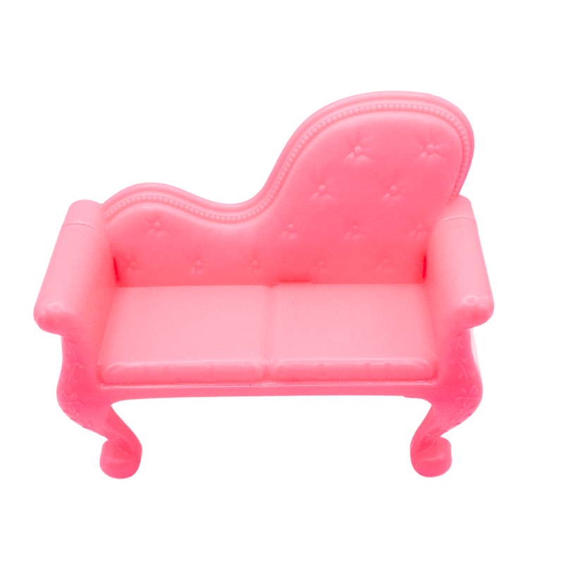 Canapé miniature rose pour poupée
