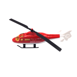 Hélicoptère jouet pompiers miniature