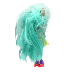 Poupée mannequin cheveux longs turquoise avec accessoires