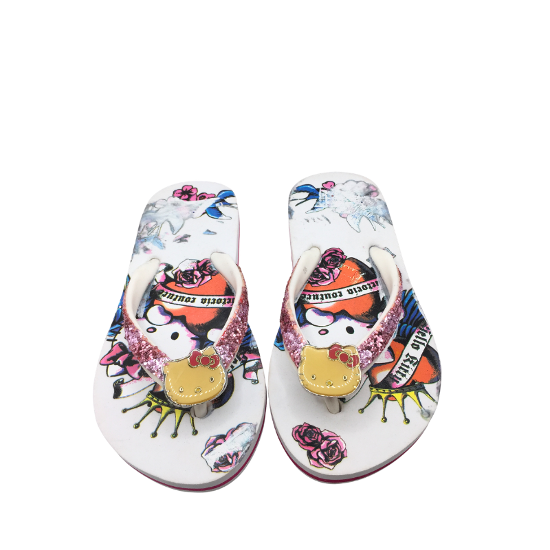 Tongs enfant Hello Kitty imprimé coloré