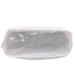 Pochette de rangement transparente avec fermeture zippée