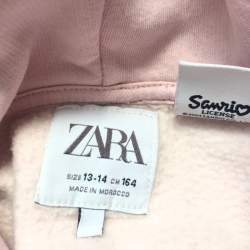 Sweat à capuche Zara Hello Kitty rose – Taille 13/14 ans (164 cm) – Occasion