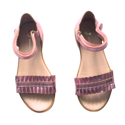 Sandales Jacadi Paris roses métallisées à volants – Taille 30 – Occasion