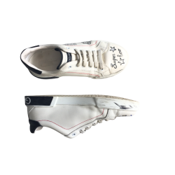 Baskets Dolce & Gabbana blanches custom style graffiti – Taille 34 – Occasion