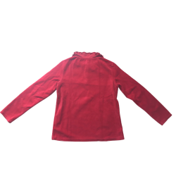 Ensemble Sergent Major velours rouge motif doré – Haut + legging – Taille 11 ans (146 cm) – Occasion