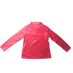 Ensemble Sergent Major velours rouge motif doré – Haut + legging – Taille 11 ans (146 cm) – Occasion