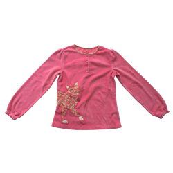 Ensemble Sergent Major rose fille (haut + pantalon) – 10 ans (140 cm) – Occasion