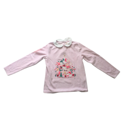 Ensemble Sergent Major rose clair fille (haut col + pantalon) – 11 ans (146 cm) – Occasion