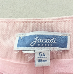 Short Jacadi Paris rose pâle à bords festonnés – Taille 6 ans (116 cm) – Occasion