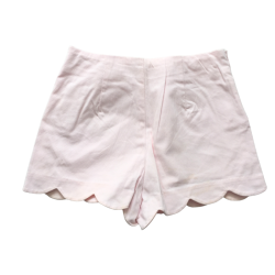 Short Jacadi Paris rose pâle à bords festonnés – Taille 6 ans (116 cm) – Occasion