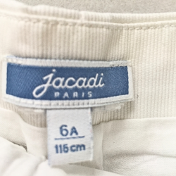 Short Jacadi Paris blanc à bords festonnés – Taille 6 ans (116 cm) – Occasion