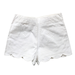 Short Jacadi Paris blanc à bords festonnés – Taille 6 ans (116 cm) – Occasion