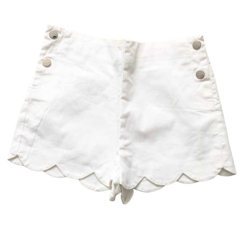 Short Jacadi Paris blanc à bords festonnés – Taille 6 ans (116 cm) – Occasion