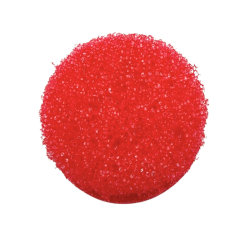 Éponge ronde nettoyante multi-usage – Coloris rouge – Neuve