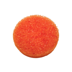 Éponge ronde nettoyante multi-usage – Coloris orange vif – Neuve